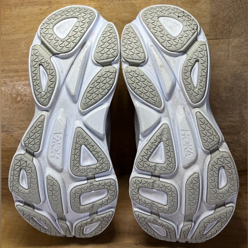 Hoka One One Bondi 8 REFLECTIVE Womens Size 10.5 Running Shoes Sneakers Gray - Picture 9 of 13